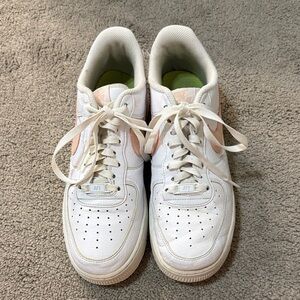 Authentic Nike White and Pink Women's Sneakers